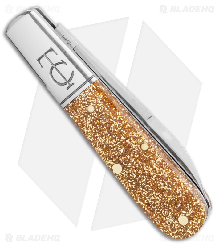 GEC #15 Tidoute Barlow Knife Glitter Gold Acrylic (2.75" Satin) 152121