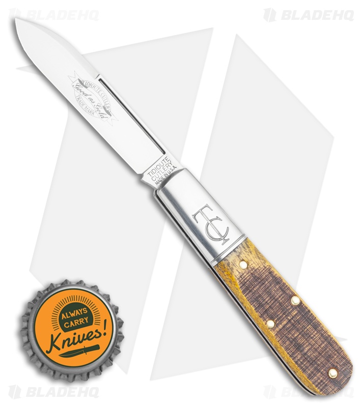 GEC #15 Tidoute Barlow Knife | Rough Osage Wood | Blade HQ