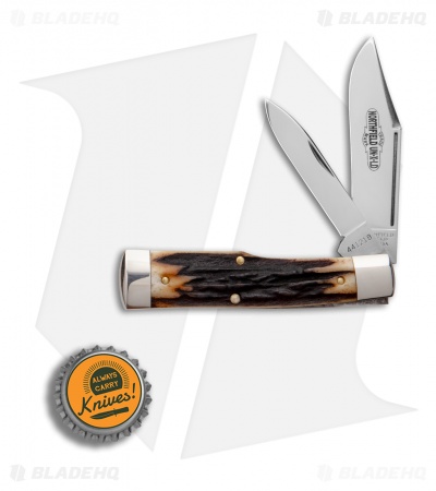 GEC #44 Northfield UN-X-LD Gunstock Buffalo Jack Pocket Knife 3.3" Sambar Stag 
