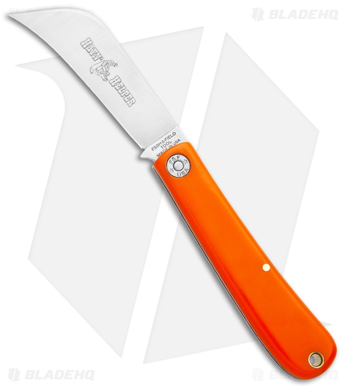 GEC #47 Hayn' Helper Pocket Knife 4.0" Orange Delrin 47P116