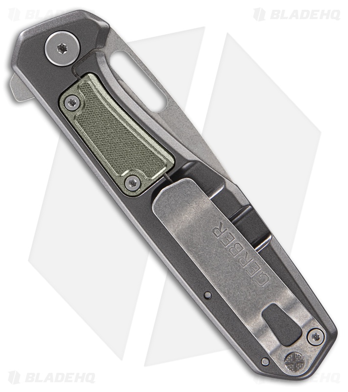 Gerber Minisada Frame Lock Knife Sage Green  Aluminum (3" Stonewash)  