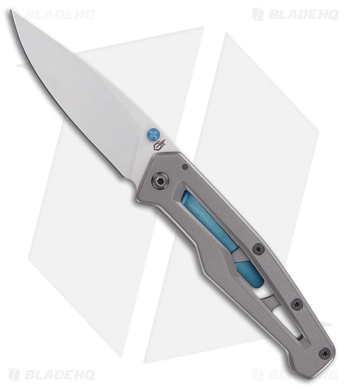 Gerber Paralite Blue Frame Lock Knife Gray Stainless (Satin)