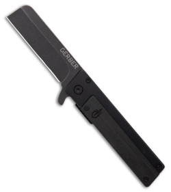 Gerber Quadrant Frame Lock Knife Black Bamboo (2.8&quot; Black Stonewash) | 190748