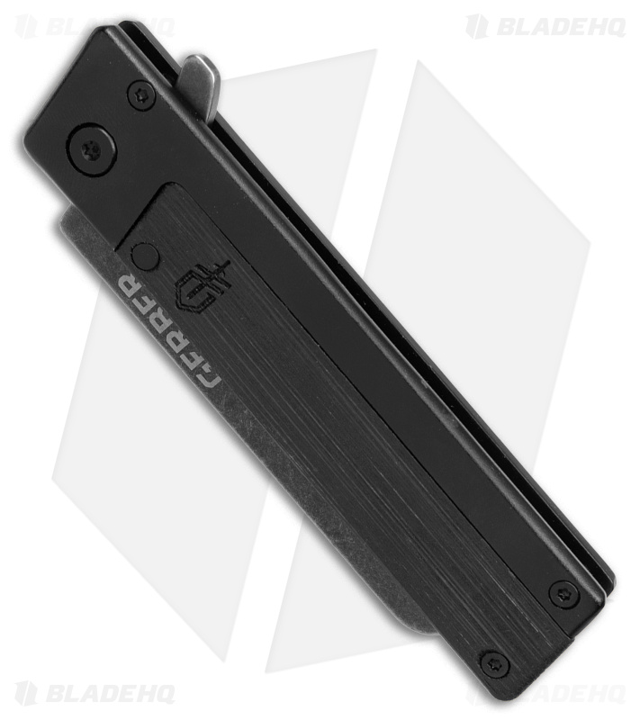 Gerber Quadrant Frame Lock Knife Black Bamboo (2.8" Black Stonewash)