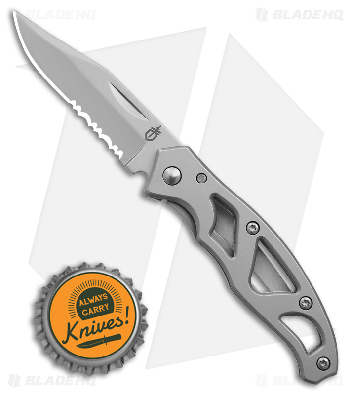 Gerber Mini Paraframe Frame Lock Knife (2.25" Satin Serr)
