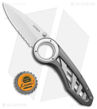 Gerber Remix Liner Lock Knife Gray Aluminum (3" Bead Blast) G41969