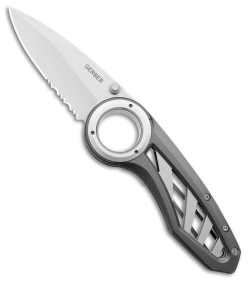 Gerber Remix Liner Lock Knife Gray Aluminum (3" Bead Blast) G41969