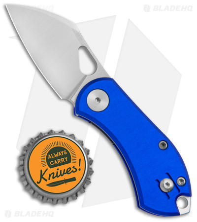 GiantMouse Vox/Anso ACE Nibbler Knife Blue Aluminum (1.9" Satin N690)