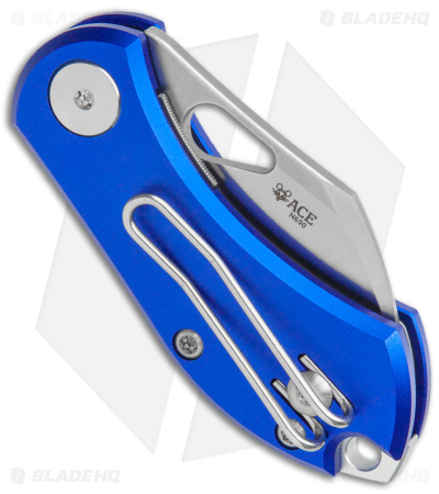 GiantMouse Vox/Anso ACE Nibbler Knife Blue Aluminum (1.9" Satin N690)