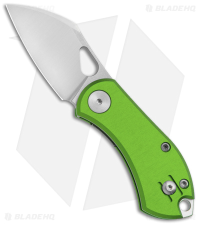 GiantMouse Vox/Anso ACE Nibbler Knife Green Aluminum (1.9" Satin N690)