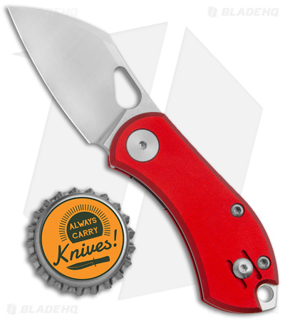 GiantMouse Vox/Anso ACE Nibbler Knife Red Aluminum (1.9" Satin N690)