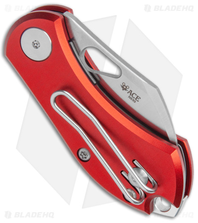 GiantMouse Vox/Anso ACE Nibbler Knife Red Aluminum (1.9" Satin N690)
