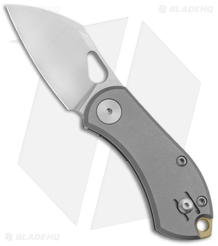 GiantMouse Vox/Anso ACE Nibbler Liner Lock Knife Titanium (1.9" Satin 20CV)