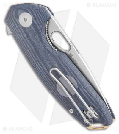 GiantMouse ACE Tribeca MagnaCut Knife Blue Denim Micarta (2.9" Stonewash)