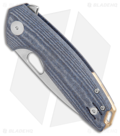 GiantMouse ACE Tribeca MagnaCut Knife Blue Denim Micarta (2.9" Stonewash)