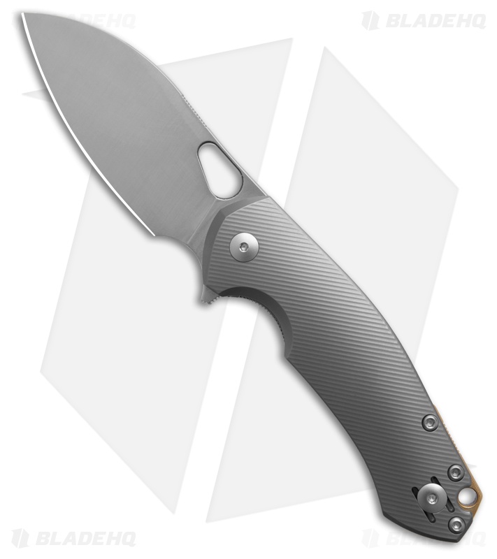 GiantMouse Biblio XL Knife Titanium MagnaCut Satin