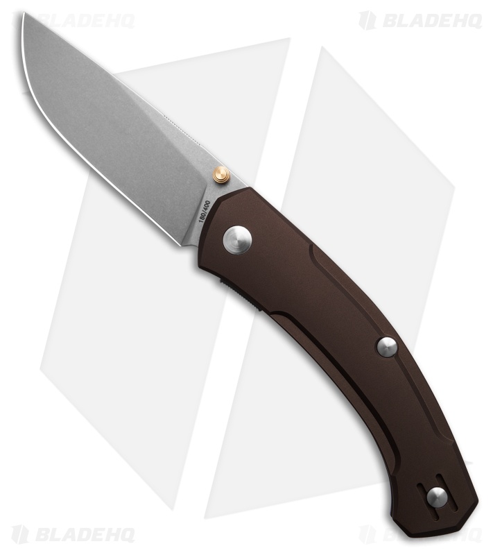 GiantMouse IONA-V2 Knife Bronze Aluminum MagnaCut SW