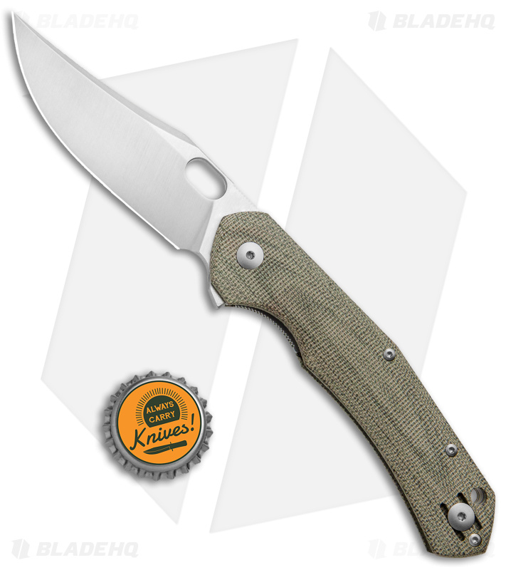 GiantMouse ACE Jutland Liner Lock Knife Micarta - Blade HQ