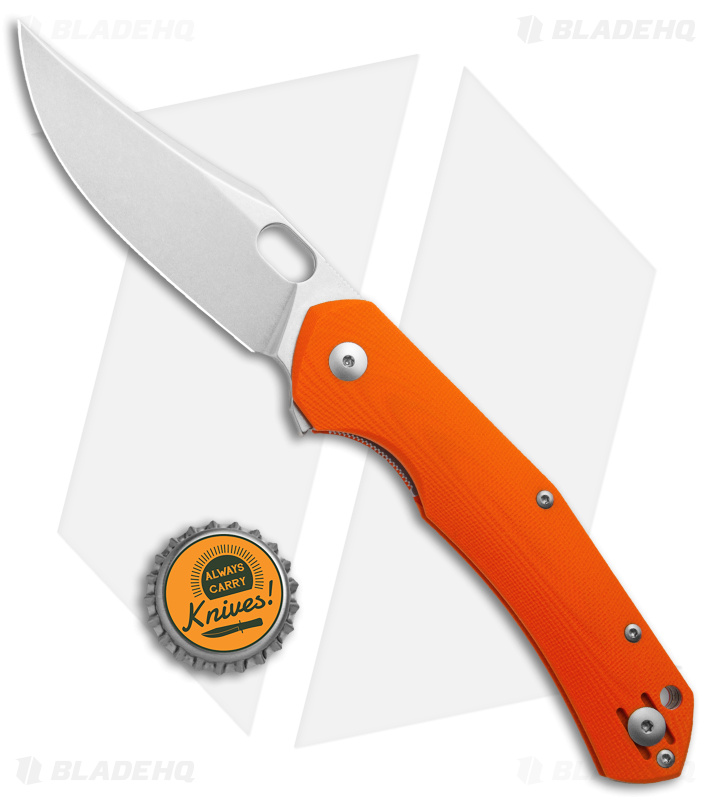 GiantMouse ACE Jutland Liner Lock Knife Orange G-10-Blade HQ