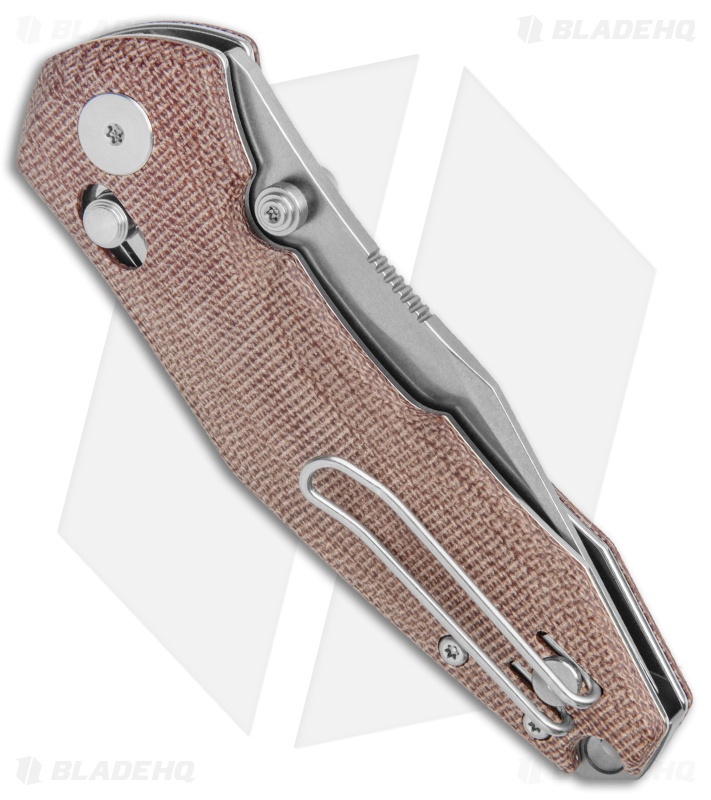 GiantMouse Vox/Anso ACE Nazca Bar Lock Knife Natural Micarta (3.2" Satin M390)