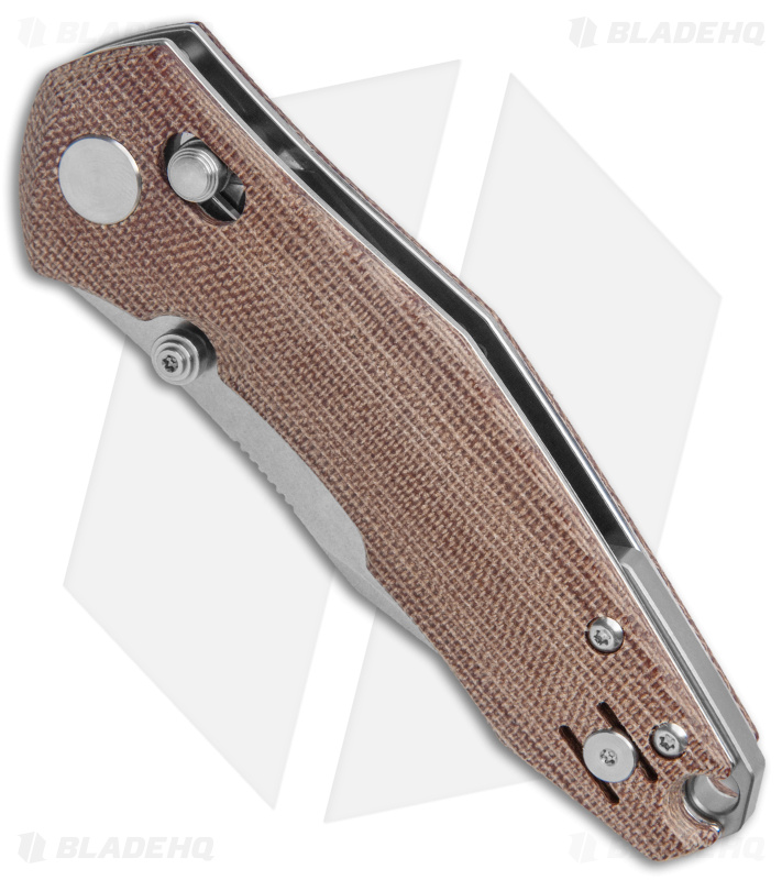 GiantMouse Vox/Anso ACE Nazca Bar Lock Knife Natural Micarta (3.2" Satin M390)
