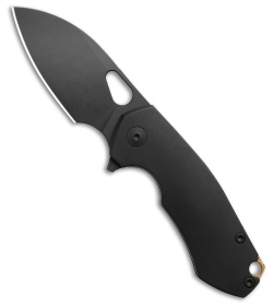 GiantMouse Vox/Anso Riv Frame Lock Knife Titanium Blackout (2.5" PVD)