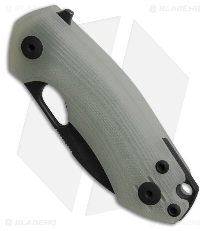 GiantMouse Vox/Anso Riv MagnaCut Liner Lock Knife Jade G-10 (2.5" Black SW)