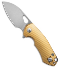 GiantMouse Vox/Anso Riv Liner Lock Knife Brass (2.5" Satin)