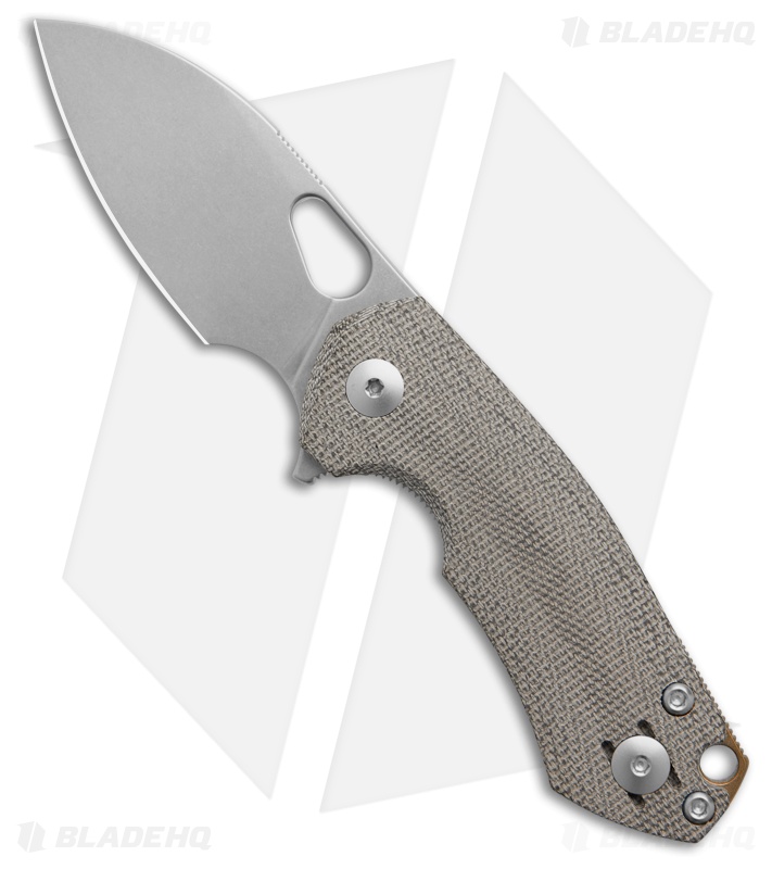 GiantMouse Ace Riv Liner Lock Knife Green Micarta - Blade HQ