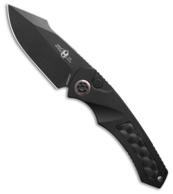 Heretic Knives Pariah MagnaCut Automatic Knife Black Aluminum (3.75" Black)