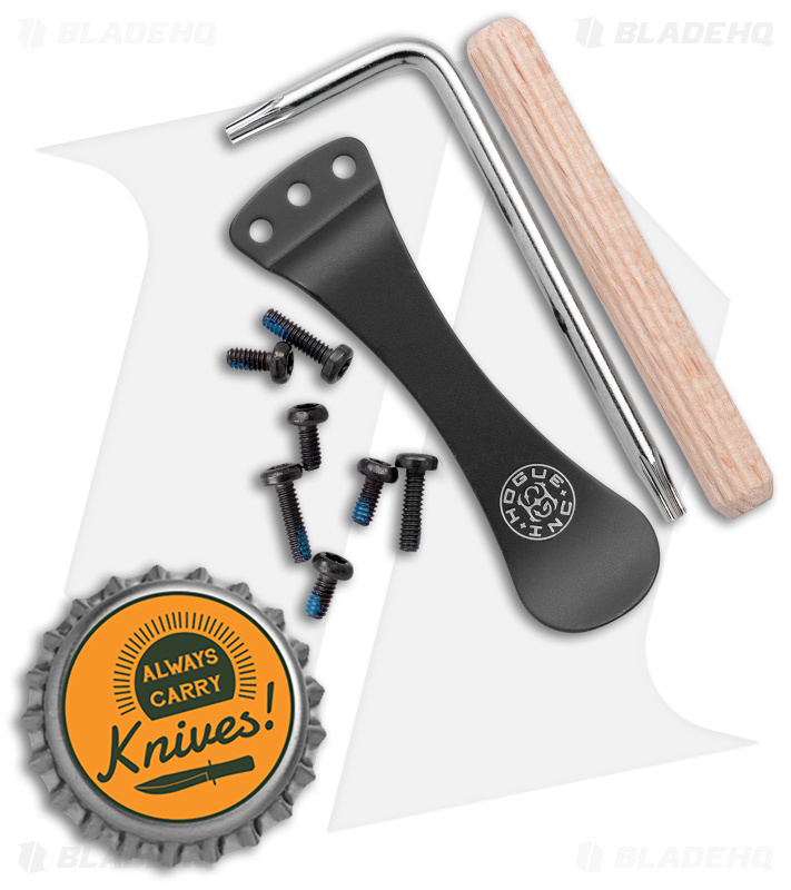 Hogue Black Replacement EX-01, EX-03, EX-04 Pocket Clip and Torx Screws (34180)