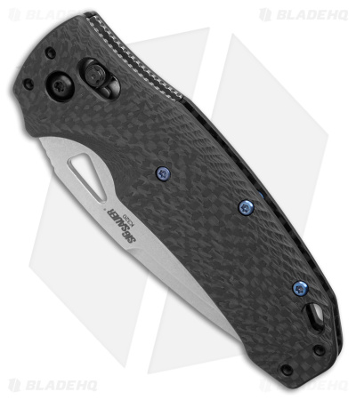 Hogue SIG K320 AXG Drop Point Manual Folding Knife Carbon Fiber (3.5" Stonewash)