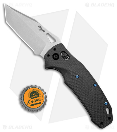 Hogue SIG K320 AXG Tanto Manual Folding Knife Carbon Fiber (3.5" Stonewash)