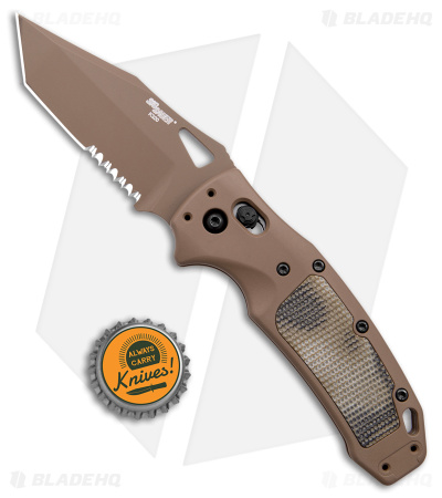 Hogue Sig K320 Scorpion AXG Tanto Knife FDE Aluminum + G-Mascus (3.5" FDE Serr)