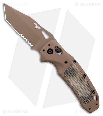 Hogue Sig K320 Scorpion AXG Tanto Knife FDE Aluminum + G-Mascus (3.5" FDE Serr)