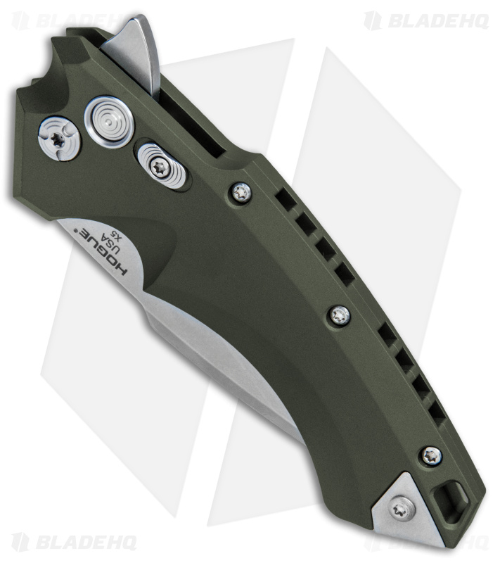 Hogue Folding Knife | X-5 Spear Point Flipper OD Green 4
