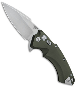 Hogue Knives X5 Spear Point Flipper Knife OD Green (3.5" Stonewash) 34571