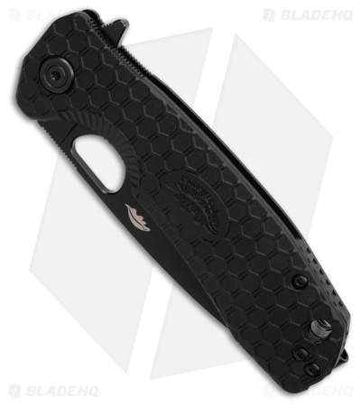 Honey Badger Knives Large Flipper D2 Drop Point Black FRN (3.625" Black) HB1350