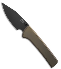 Scapegoat 229 Integral Magnetic Frame Lock Knife Bronze Ti (4.00" Black)