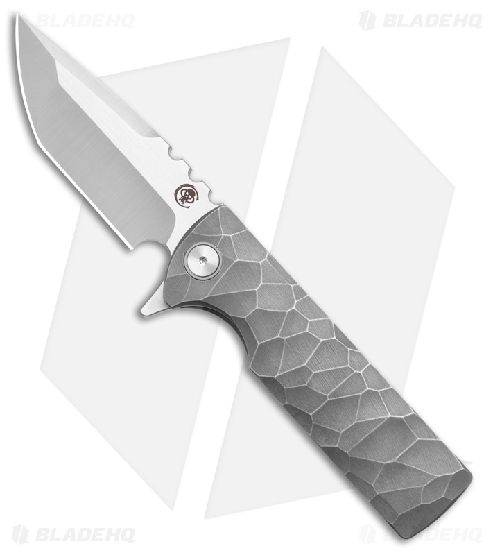 Chaves T.A.K. Tanto Integral Frame Lock Knife Full Rocked Titanium (2.75" Satin)