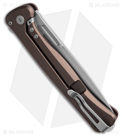LionSteel Knives Skinny MagnaCut Frame Lock Knife Earth Aluminum (3.3" SW)