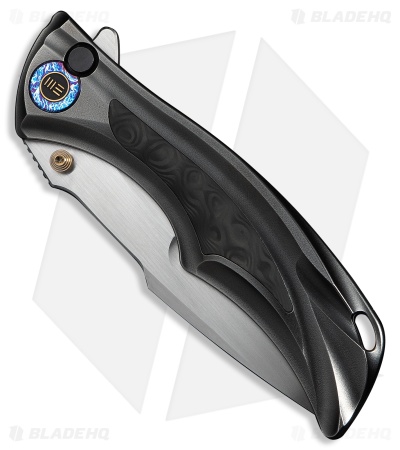 WE Knife Co. Tighe Down Button Lock Integral Knife Ti + Rose CF (4" Hand Satin)
