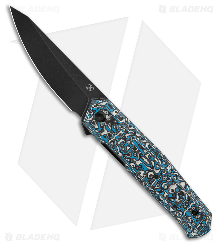 Kansept Integra Knife Blue/White Carbon Fiber - Blade HQ