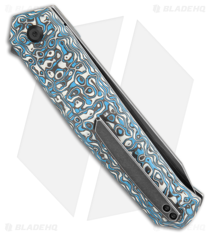 Kansept Integra Knife Blue/White Carbon Fiber - Blade HQ