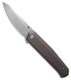 Kansept Integra Frame Lock Knife Bronze Anodized Titanium (3.6" Stonewash)