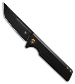 Kansept Knives Anomaly Frame Lock Knife Black/SW Ti (3.1" Black SW) K2038T2