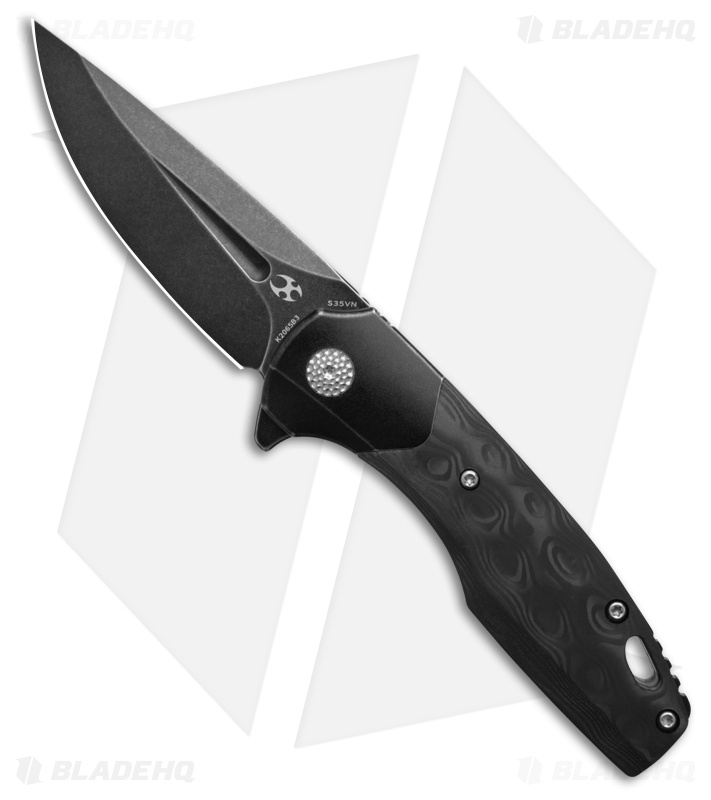 Kansept Knives Cassowary Knife Black Rose Carbon Fiber