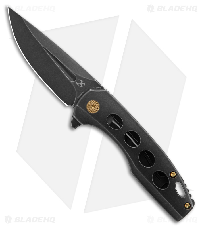 EMP サンセベリア Nok yung 孔雀 / SA419 Kansept Knives Cassowary Knife Black SW Ti Black SW S35VN