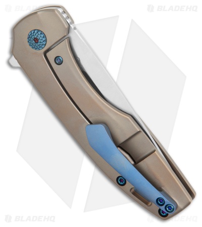 Kansept Knives Cassowary Frame Lock Knife Bronzed Titanium (2.91" Satin)