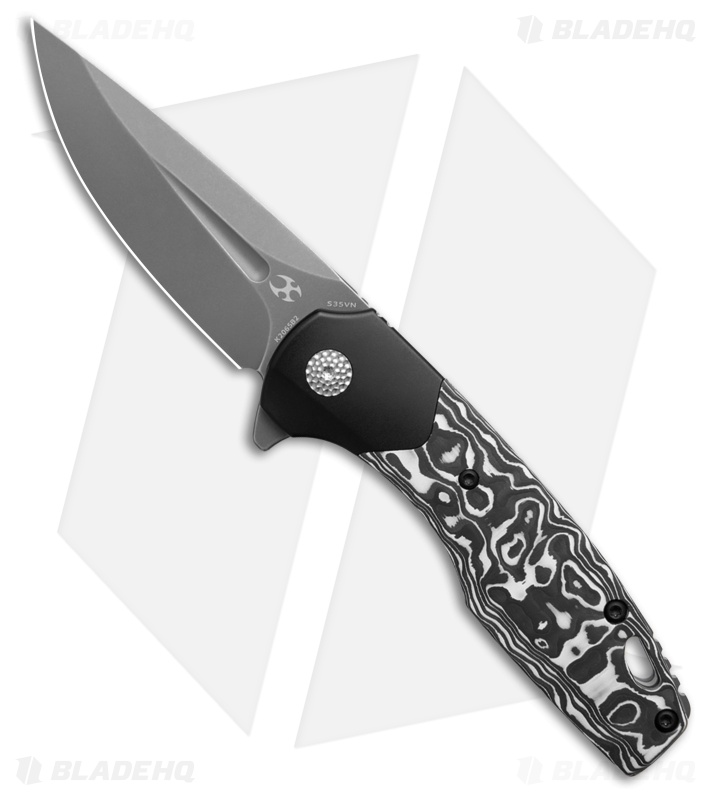 Kansept Knives Cassowary Knife White Nebula Camo Carbon